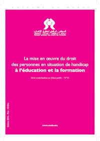 La mise en oeuvre du droit des personnes en situation de handicap à l’éducation et la formation