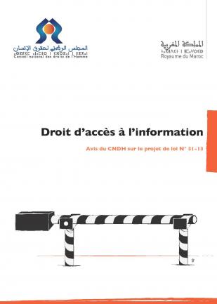 Avis du CNDH sur le projet de loi N° 13-31 relatif au droit d’accès à l’information.